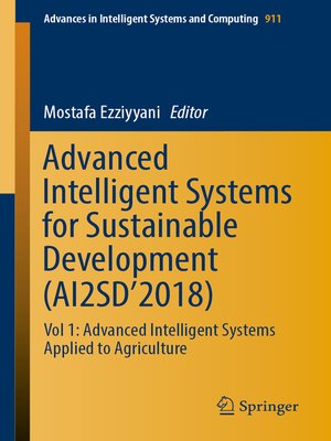 cover image of Advanced Intelligent Systems for Sustainable Development (AI2SD'2018)